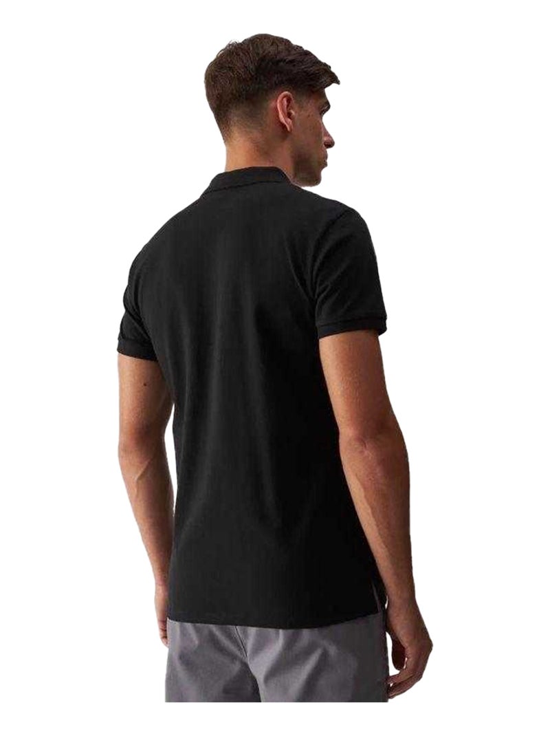 4F - Polo 4FWMM00TPTSM366 Noir - Kiabi