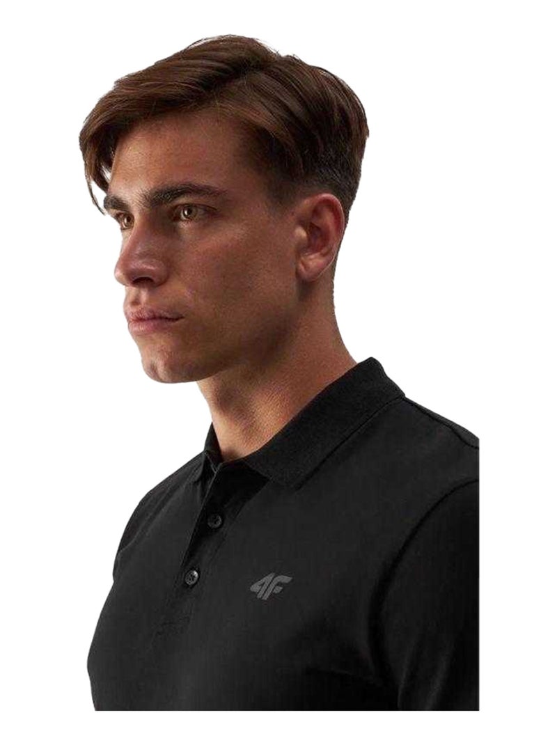 4F - Polo 4FWMM00TPTSM366 Noir - Kiabi
