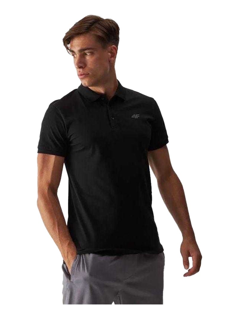 4F - Polo 4FWMM00TPTSM366 Noir - Kiabi