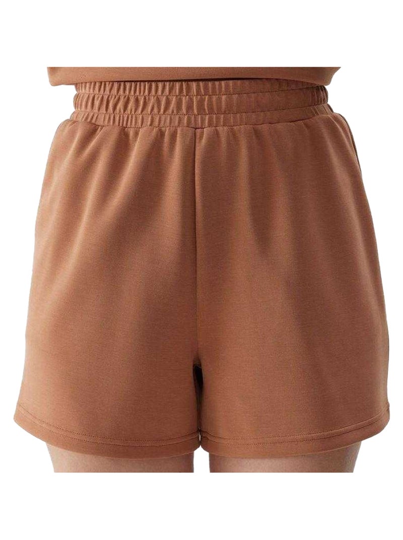 4F - Short F324 Marron - Kiabi
