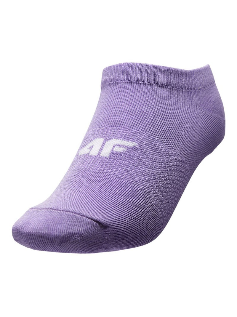 4F - Socquettes Blanc Mauve Bleu - Kiabi