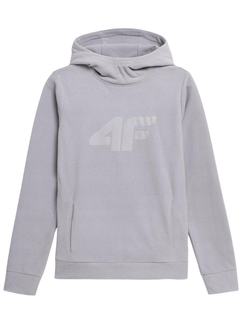 4F - Sweat à capuche H4L22 PLD352 Gris - Kiabi