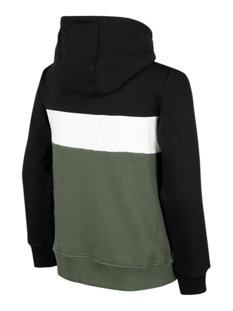 4F - Sweat à capuche HJZ22 JBLM003 46S Noir Vert - Kiabi