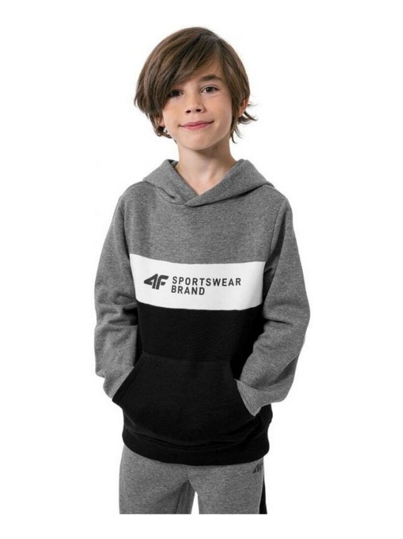 4F - Sweat à capuche HJZ22 JBLM003 Noir Gris - Kiabi
