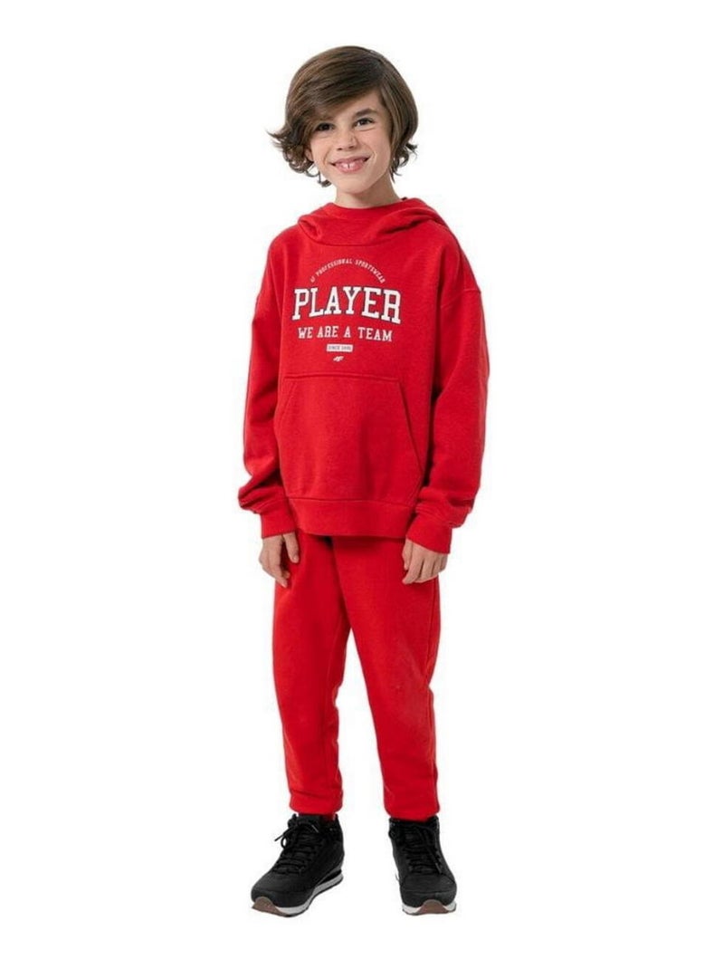 4F - Sweat à capuche HJZ22 Rouge - Kiabi