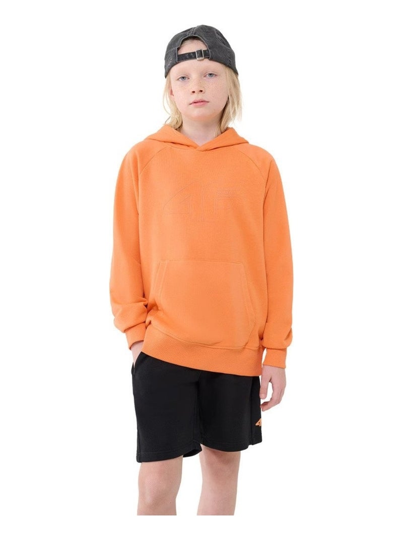 4F - Sweat à capuche M1712 Orange - Kiabi