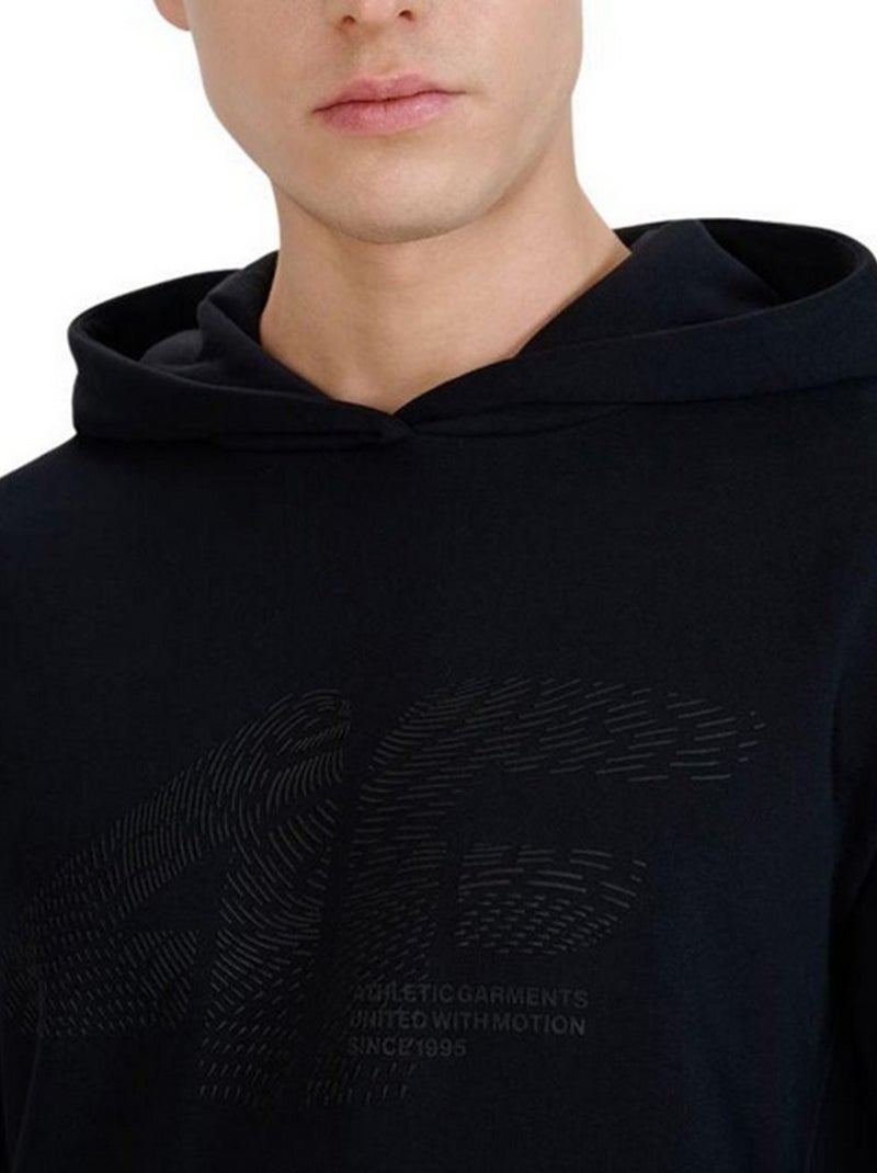 4F - Sweat à capuche style Logo M1585 Noir - Kiabi