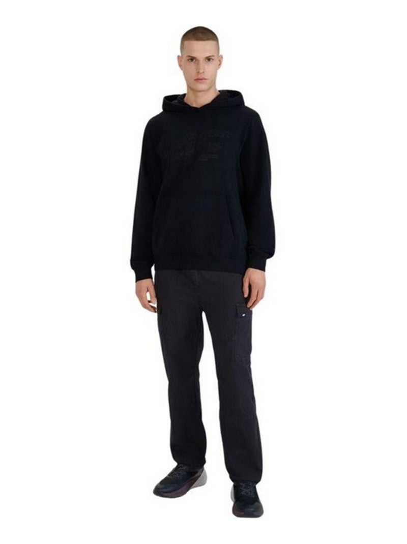 4F - Sweat à capuche style Logo M1585 Noir - Kiabi