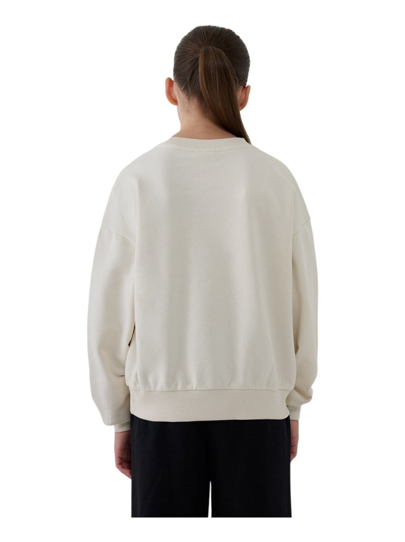4F - Sweat F1479 Beige - Kiabi