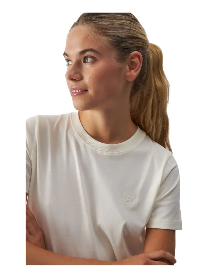 4F - T-shirt 4FWAW24TTSHF1650 Beige - Kiabi
