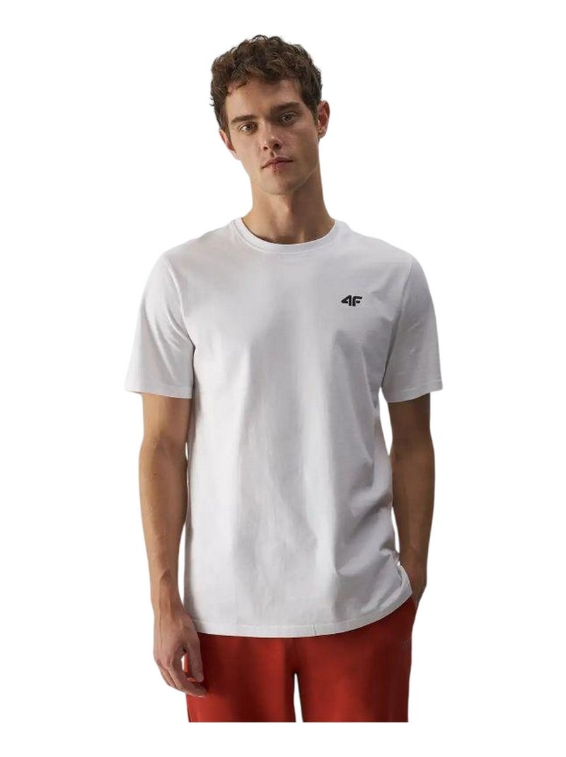 4F - T-shirt 4FWMM00TTSHM1843 Blanc - Kiabi