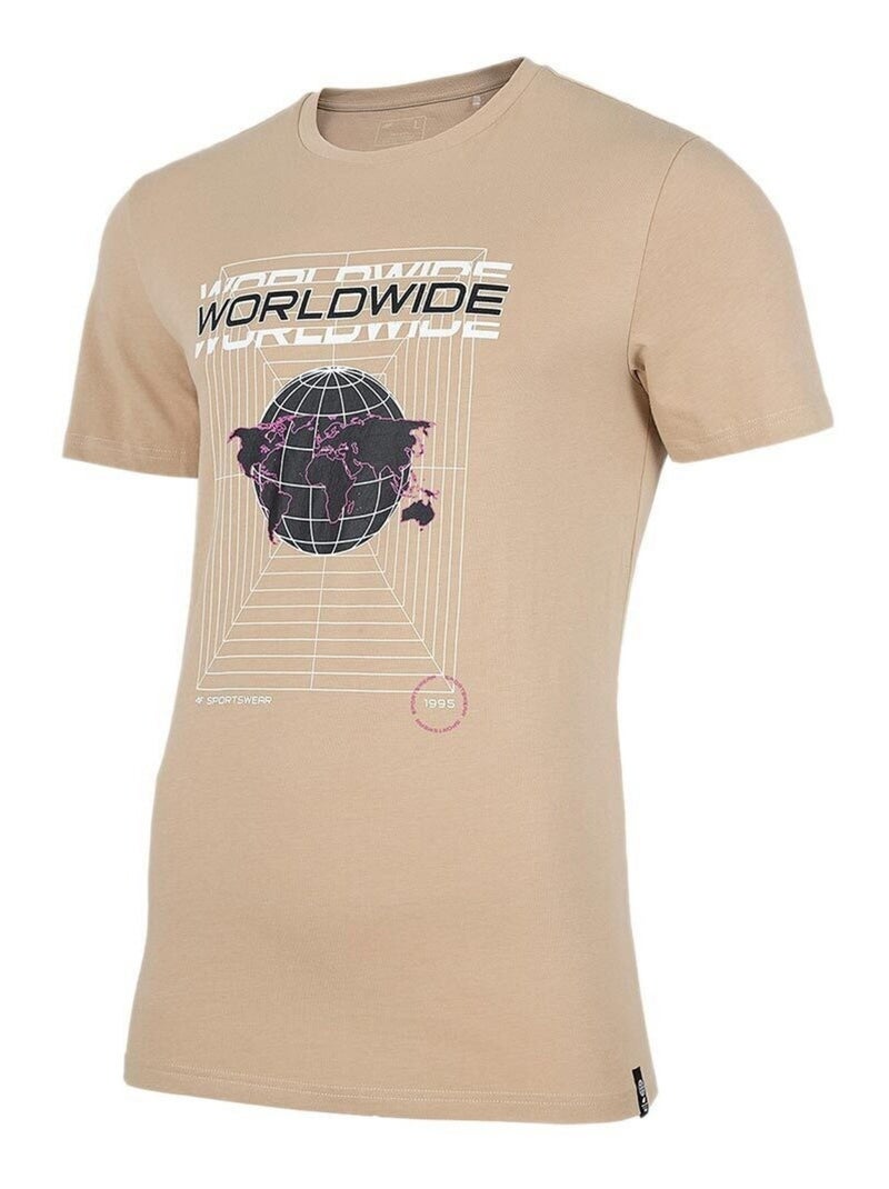 4F - T-shirt Beige - Kiabi