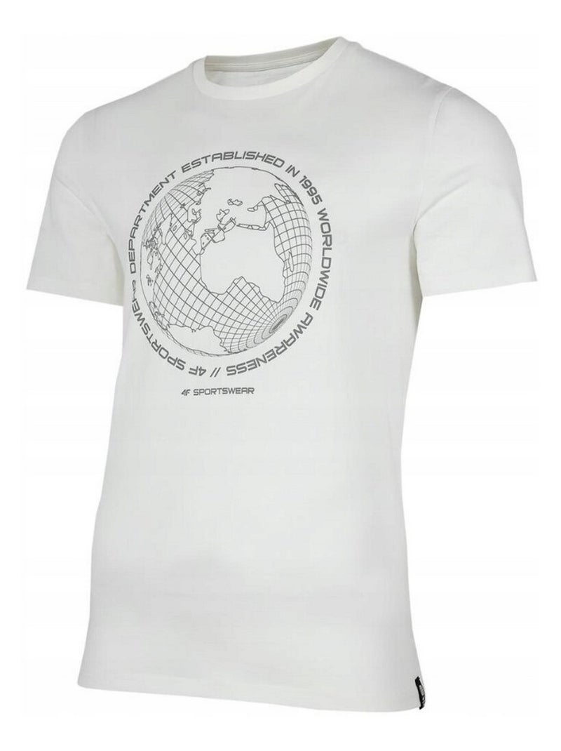 4F - T-shirt Blanc - Kiabi