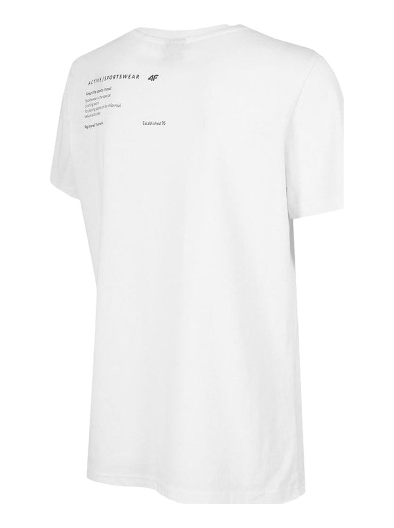 4F - T-shirt Blanc - Kiabi