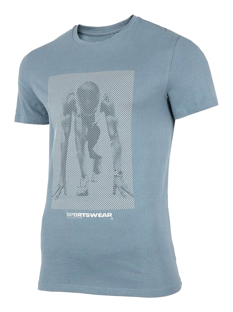 4F - T-shirt Bleu - Kiabi