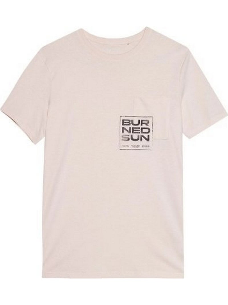 4F - T-shirt BURNED SUN Crème - Kiabi