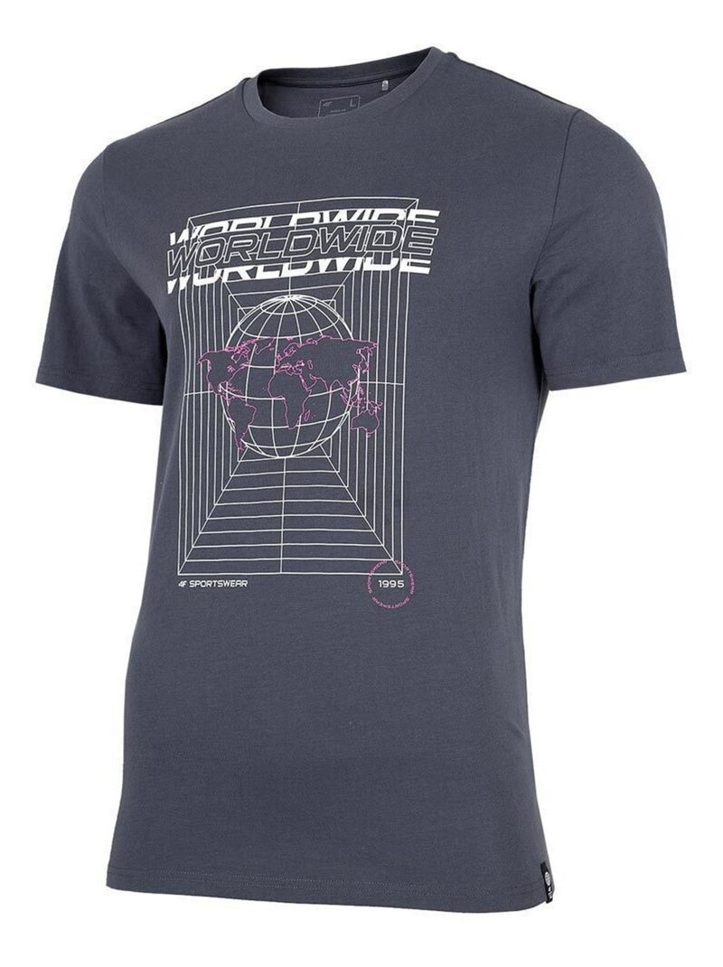 4F - T-shirt Gris - Kiabi