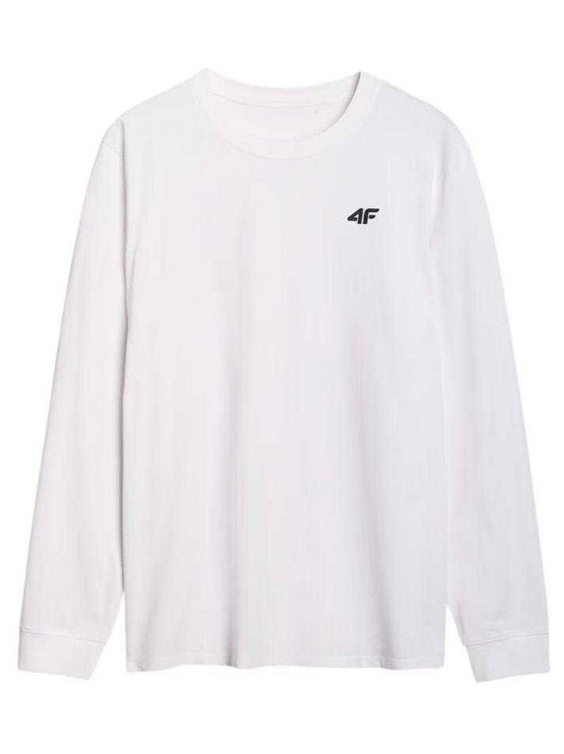 4F - T-shirt manches longues 4FWMM00TLONM432 Blanc - Kiabi