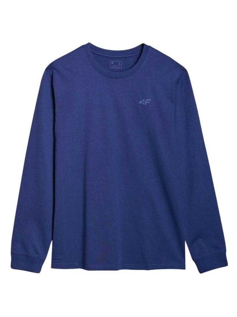 4F - T-shirt manches longues 4FWMM00TLONM432 Bleu marine - Kiabi