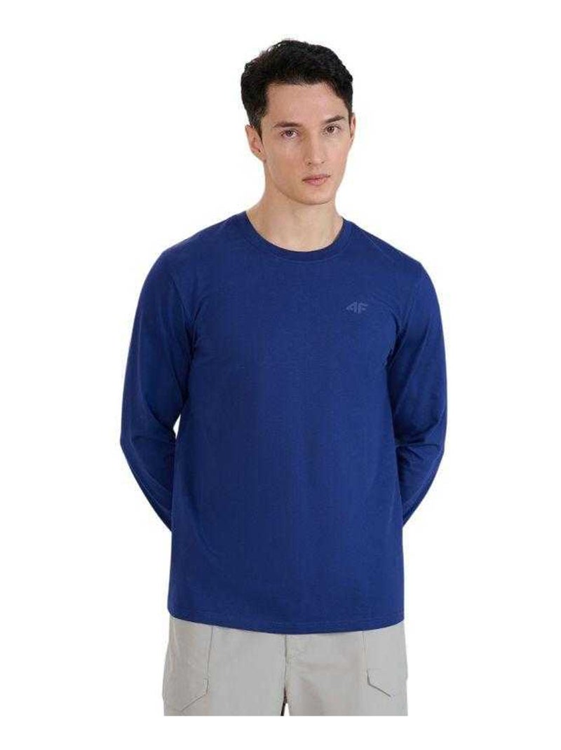 4F - T-shirt manches longues 4FWMM00TLONM432 Bleu marine - Kiabi