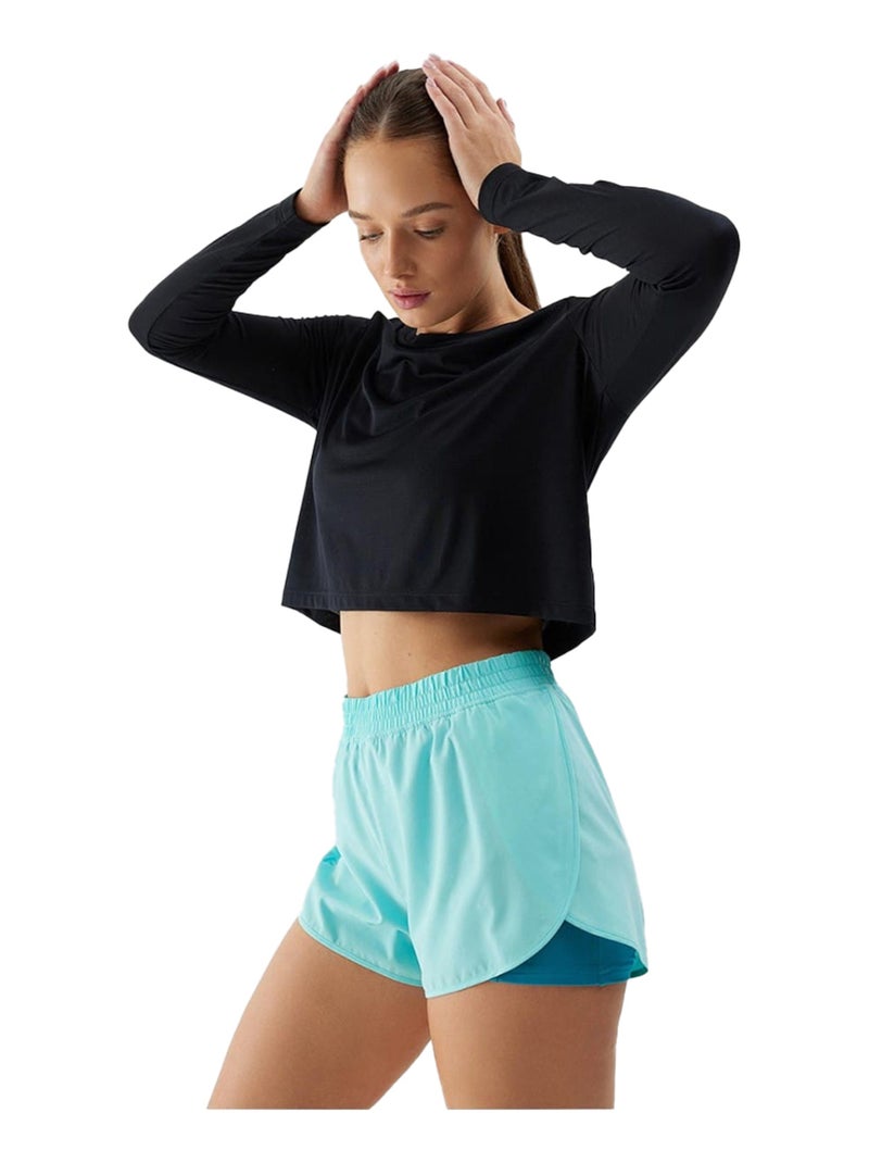 4F - T-shirt manches longues F218 Noir - Kiabi
