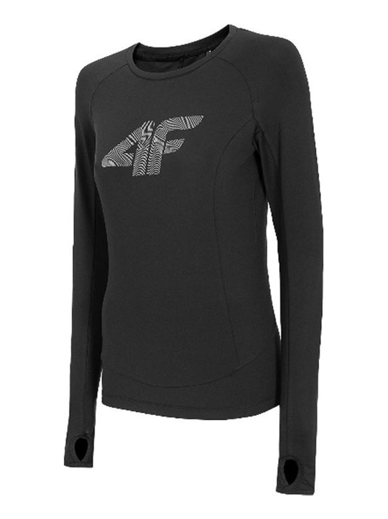 4F - T-shirt manches longues FUNCTIONAL Noir - Kiabi