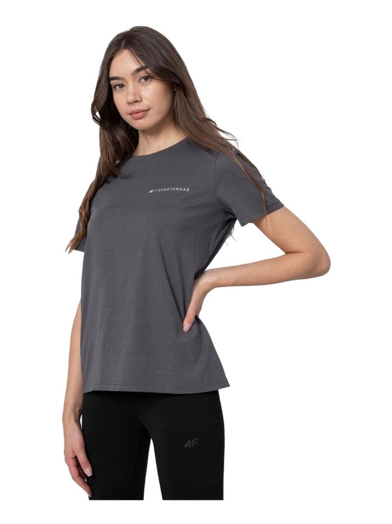 4F - T-shirt motif/style imprimé au dos Gris - Kiabi