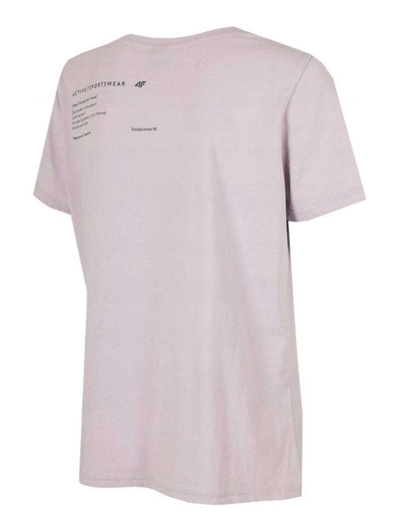 4F - T-shirt motif/style imprimé au dos Violet clair - Kiabi