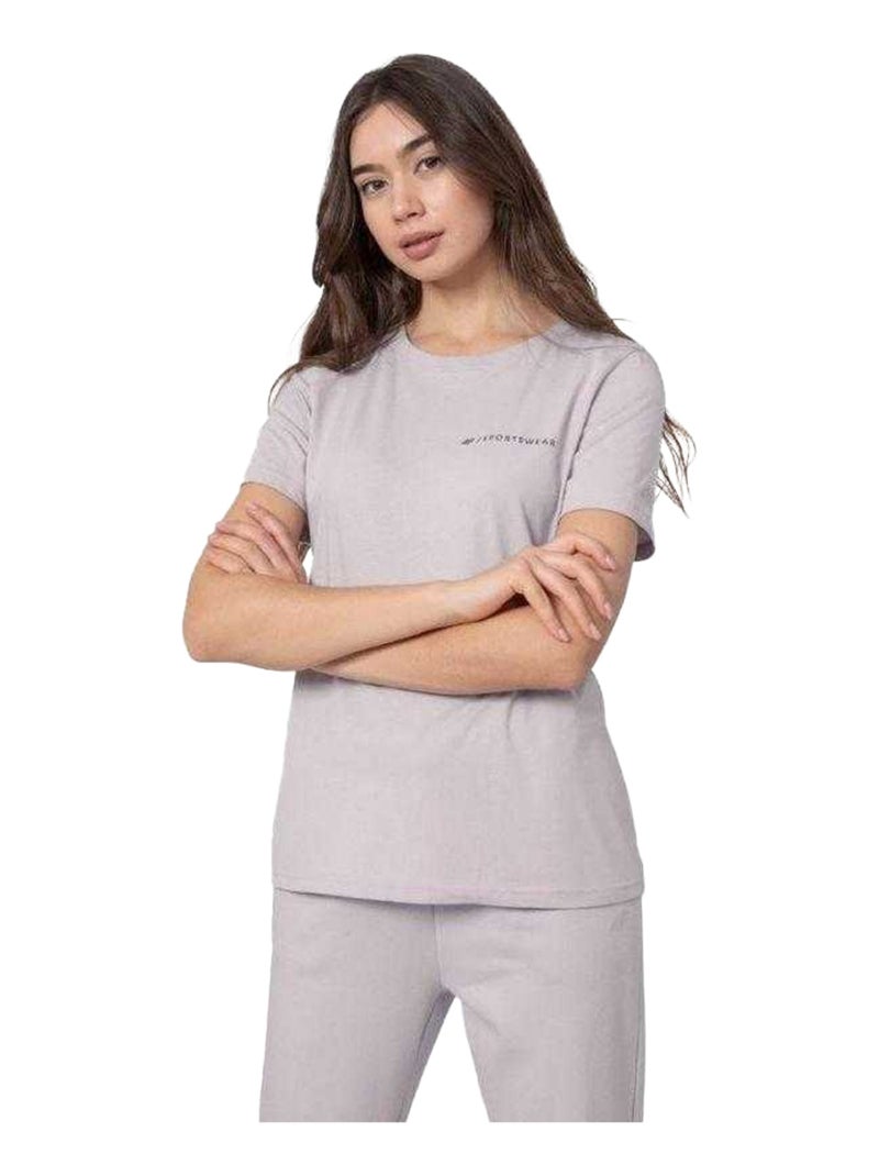 4F - T-shirt motif/style imprimé au dos Violet clair - Kiabi