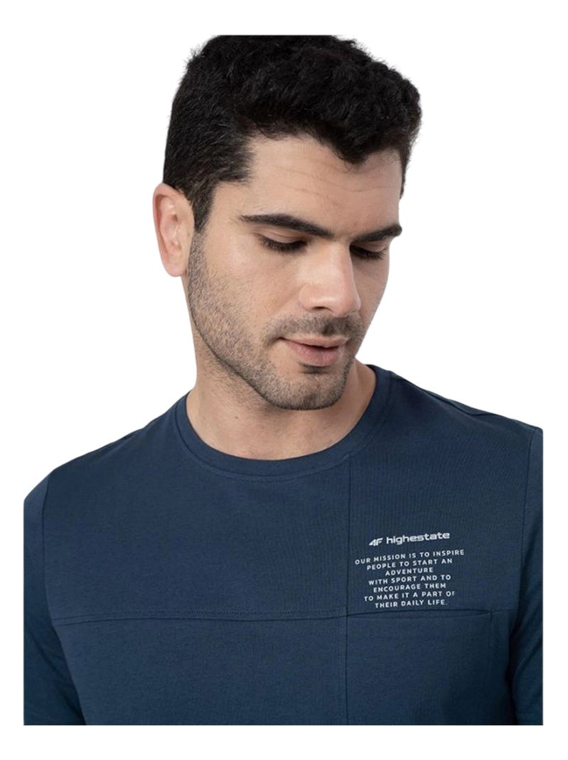 4F - T-shirt motif/style imprimé Bleu marine - Kiabi