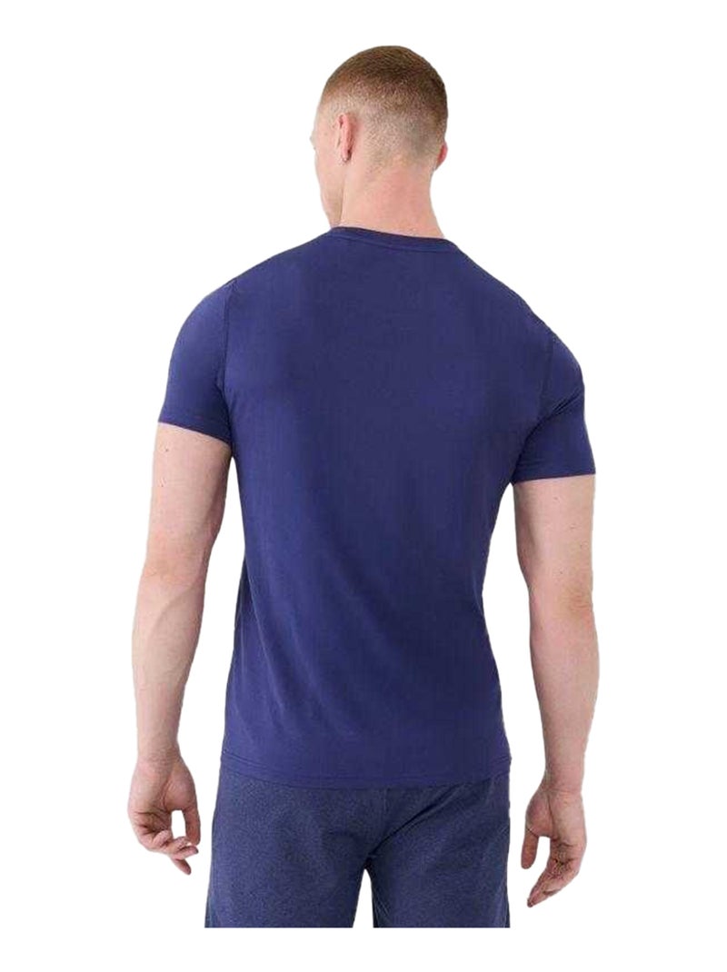 4F - T-shirt motif/style logo Bleu marine - Kiabi