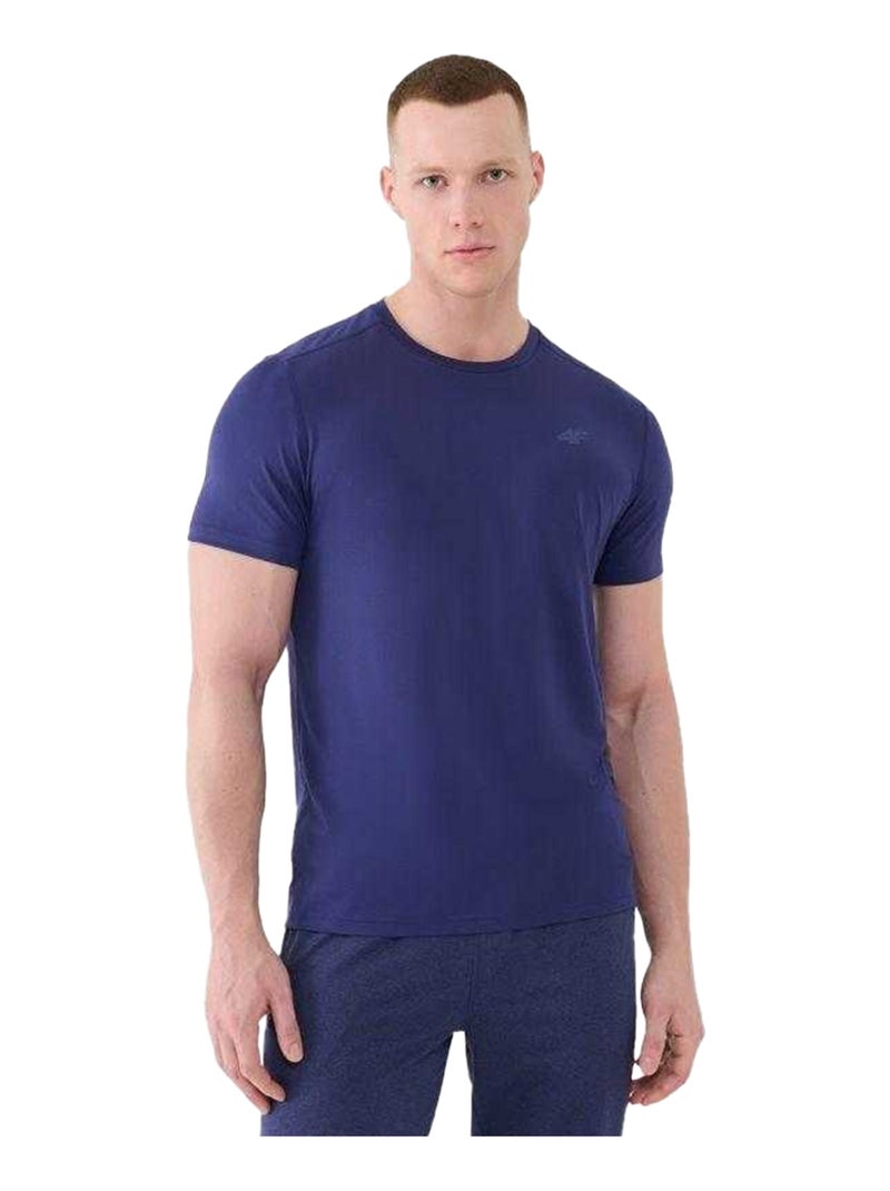 4F - T-shirt motif/style logo Bleu marine - Kiabi