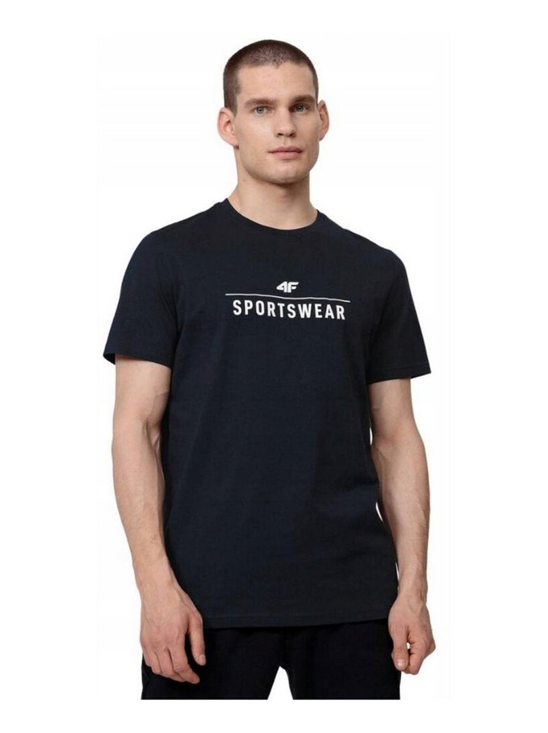 4F - T-shirt motif/style logo H4Z22 Bleu marine - Kiabi