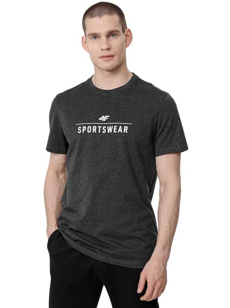 4F - T-shirt motif/style logo H4Z22 Gris - Kiabi