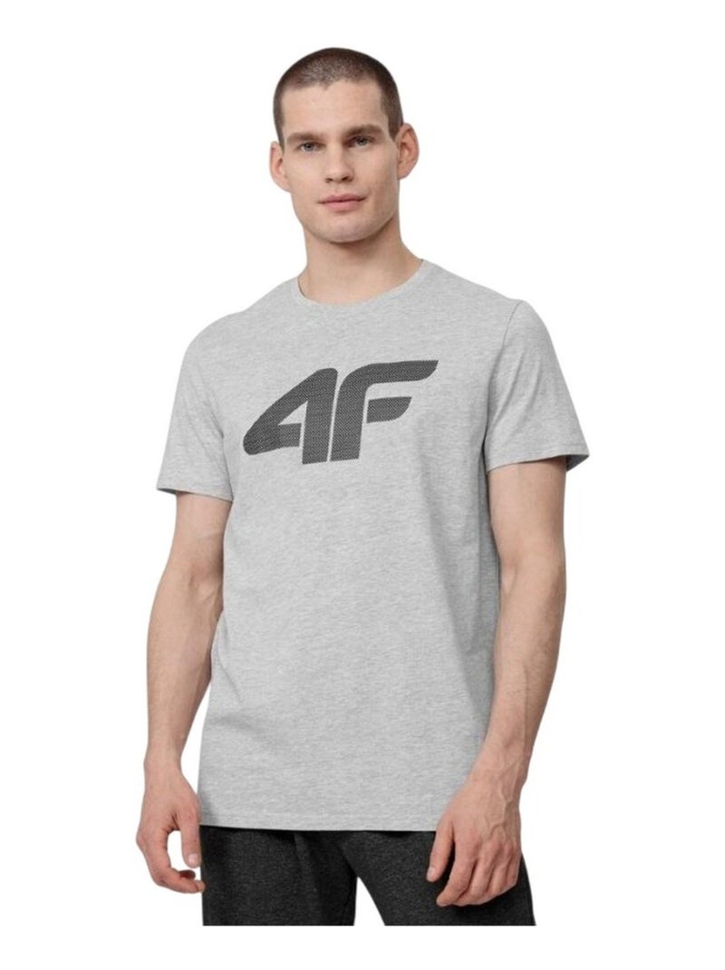 4F - T-shirt motif/style logo H4Z22 Gris - Kiabi