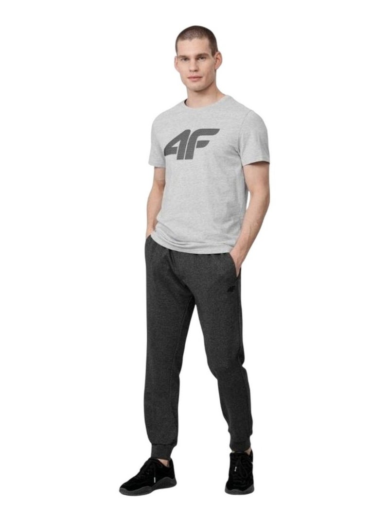 4F - T-shirt motif/style logo H4Z22 Gris - Kiabi