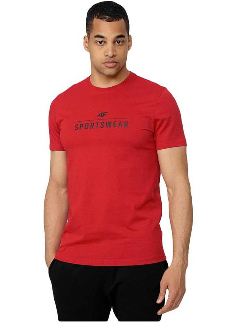 4F - T-shirt motif/style logo H4Z22 Rouge - Kiabi