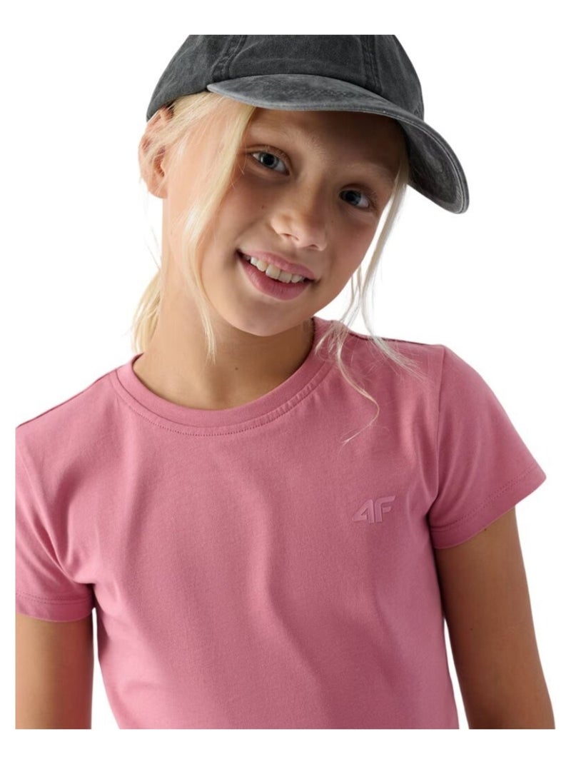 4F - T-shirt motif/style logo Rose - Kiabi