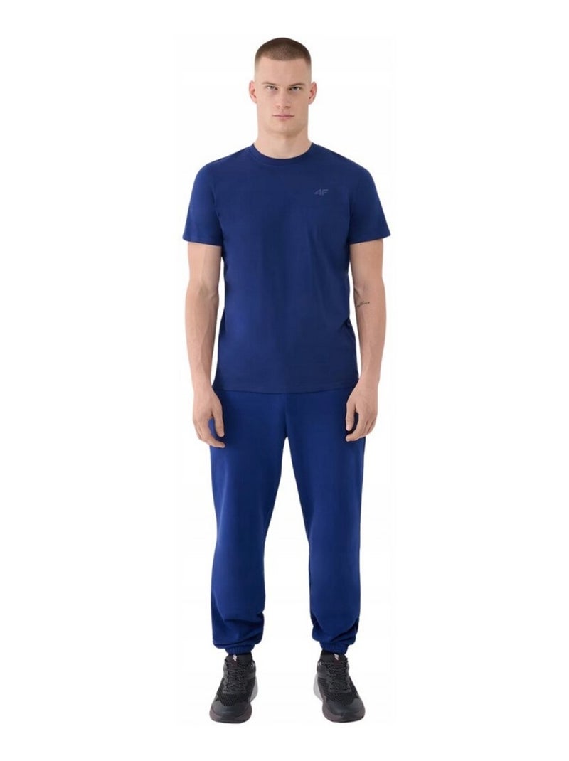 4F - T-shirt motif/style uni Bleu foncé - Kiabi