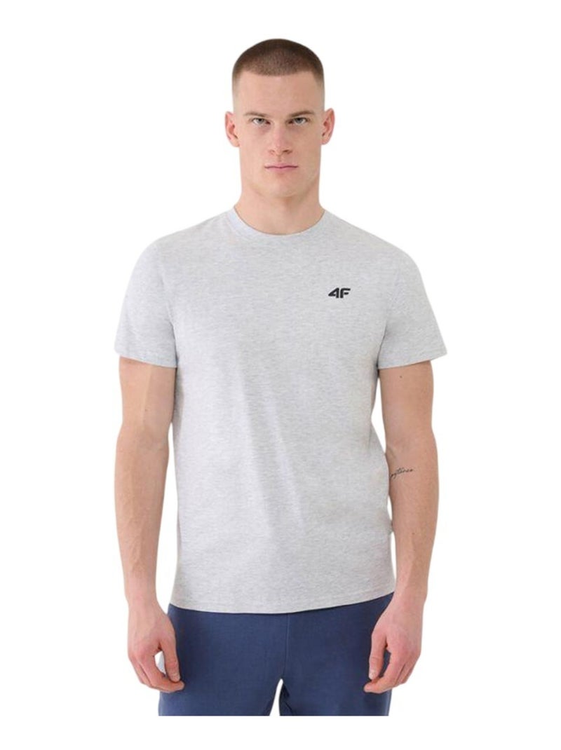 4F - T-shirt motif/style uni Gris - Kiabi