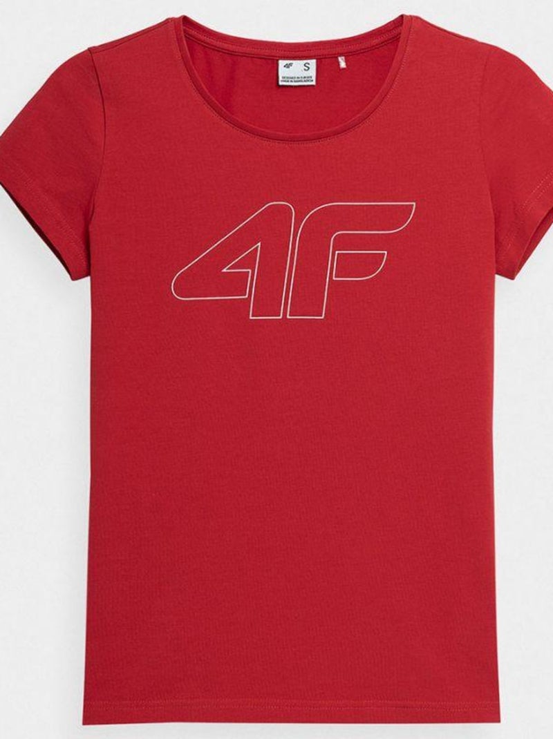 4F - T-shirt Rouge - Kiabi