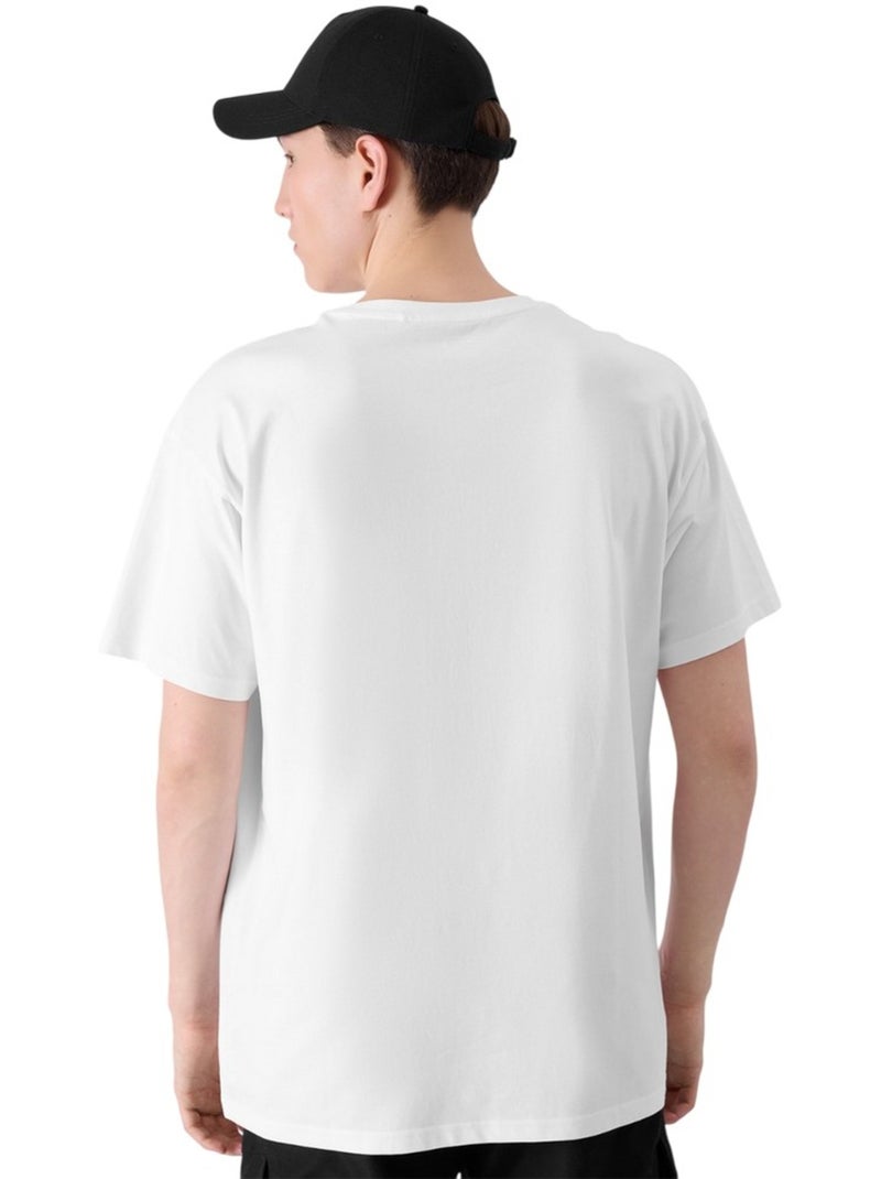 4F - T-shirt style Imprimé Blanc - Kiabi