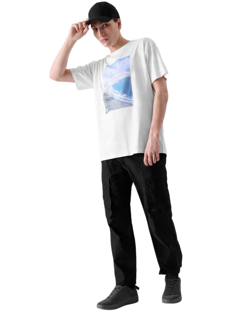 4F - T-shirt style Imprimé Blanc - Kiabi