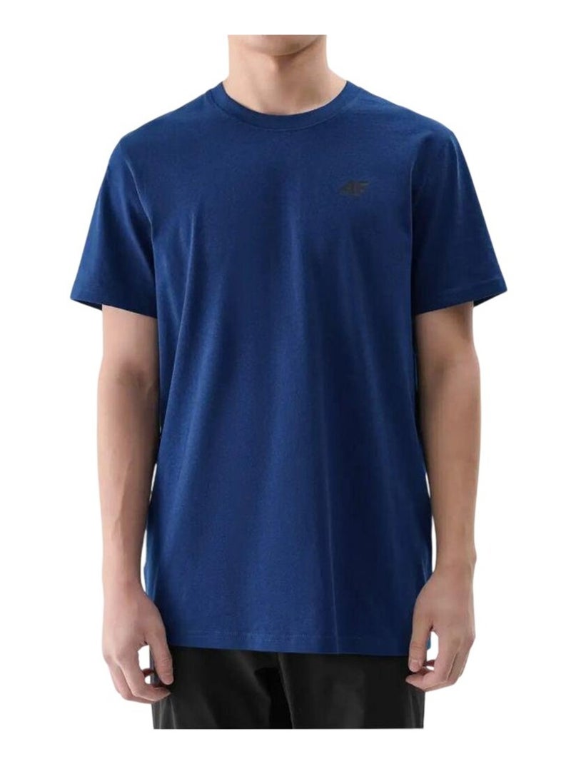4F - T-shirt style Uni Bleu marine - Kiabi