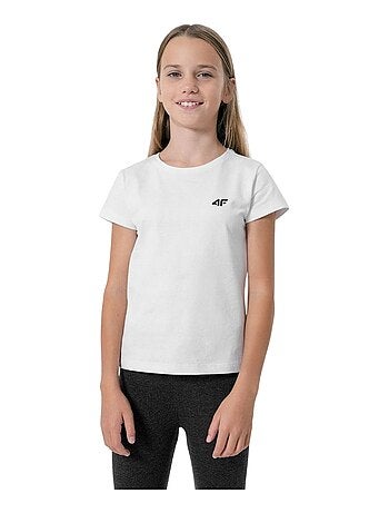 4F - T-shirt uni manches courtes