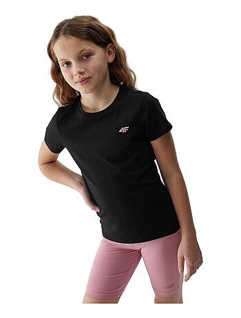 4F - T-shirt uni manches courtes