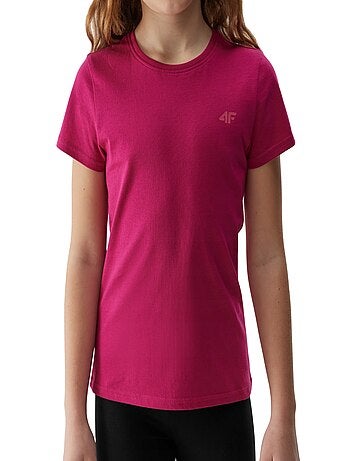 4F - T-shirt uni manches courtes