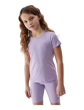 4F - T-shirt uni manches courtes