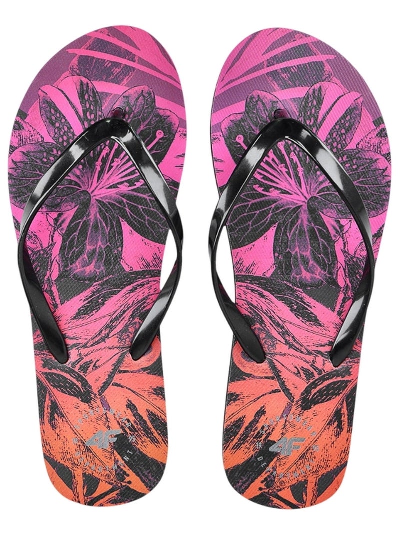 4F - Tongs motif/style Floral Rose - Kiabi