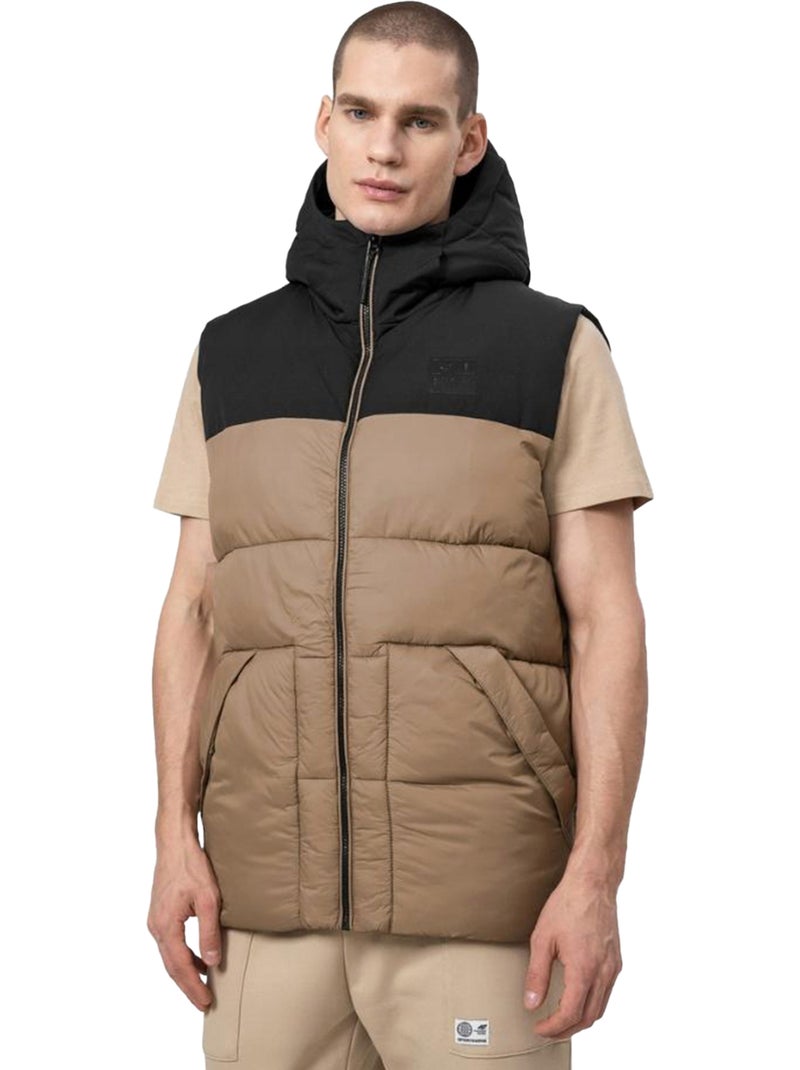 4F - Veste sans manches style bloc de couleur H4Z22 Noir Doré - Kiabi